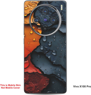 VYBE The Smart Choice Vivo X100 Pro Art Embossed Mobile Skin(Gunmetal 19)