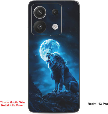 VYBE The Smart Choice Redmi 13 Pro Lion Embossed Mobile Skin(Water Blue 8)