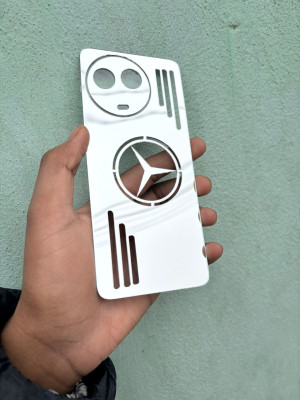 TWUAOP REALME 11 5G ACRYLIC MIRROR BACK PANNEL MERO APPLE Mobile Skin(Silver)