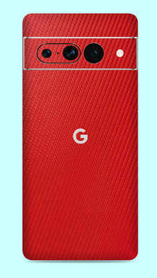 WeCre8 Skin's Google Pixel 7 Pro 5G Mobile Skin(Red Carbon Fiber Mobile Skin)