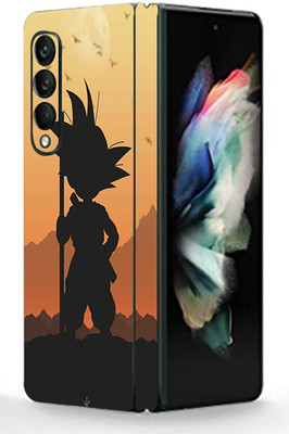 AsSkin Samsung Galaxy Z Fold 3 5G, samsung galaxy z fold 3 5g Mobile Skin(Ultra Fighter Goku High Gloss Finish).)