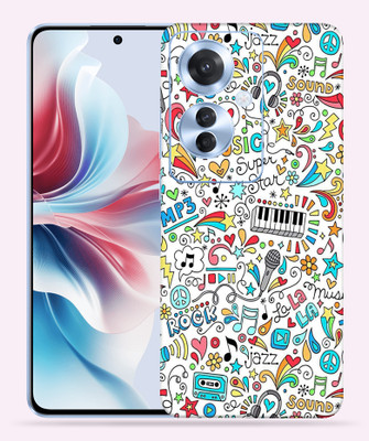 OggyBaba OggyBaba Oppo Reno 11f Mobile Skin(Music Graffiti)