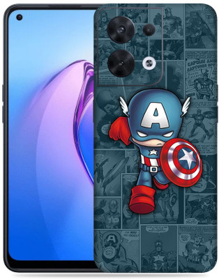 SkinoMania Oppo Reno 8 5G Mobile Skin(Multicolor Captain Art)