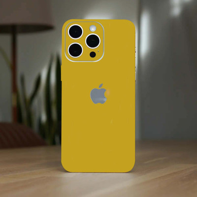 TJ CREATION Apple iPhone 15 pro Mobile Skin(Ulltra Super Golden Matte Skin With High Matte Finish., Mobile Skin (Back+Side+Camera))