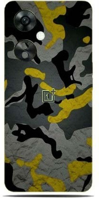 BUGGU OnePlus Nord CE 3 Lite 5G, 1+Nord CE 3 Lite 5G Mobile Skin(Ultra Super Camouflage Military Yellow Skin With High Matte Finish.)