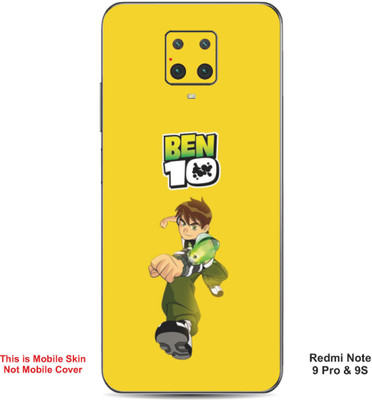VYBE The Smart Choice Redmi Note 9S Ben 10 Embossed Mobile Skin(Golden Yellow A1)