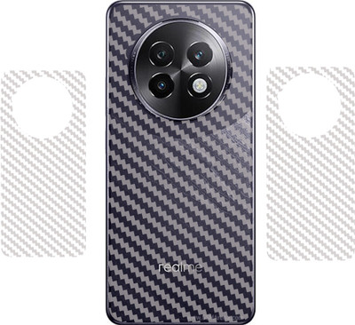 SHIVATRIX REALME 13 PLUS 5G::, 3D CARBON FIBER ULTRA THIN BACK LAMINATION, (PACK OF 2) Mobile Skin(Transparent)
