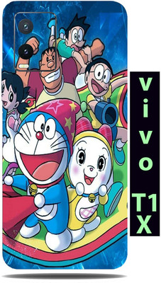 TJ CREATION vivo T1X Mobile Skin(Ultra Super Doraemon team Skin With High Matte Finish.)