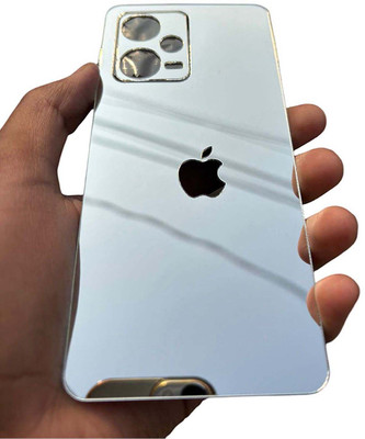 TWUAOP REDMI NOTE 12 5G MOBILE SKIN ACRYLIC SHEET MIRROR BACK PANNEL Mobile Skin(Silver)