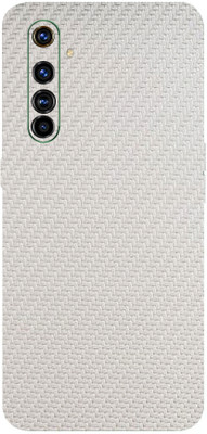 TJ CREATION Realme X50 Pro Mobile Skin(Ultra Super White Carbon Fibre With High Matte Finish.)