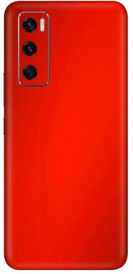 Vcare GadGets Vivo V20 SE Mobile Skin(Metallic Red Shining)