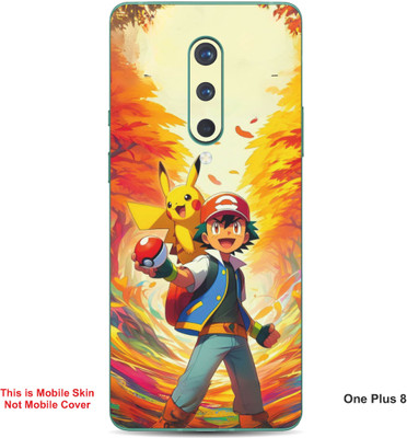 VYBE The Smart Choice One Plus 8 Pokemon Embossed Mobile Skin(Oasis 17)