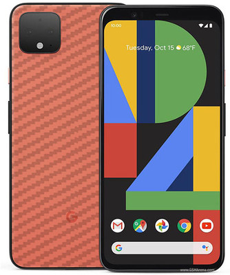 candeal mart Google Pixel 4 XL carbon fiber 3D back skin / sticker wrap / Protective film Mobile Skin(Transparent)