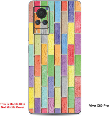 VYBE The Smart Choice Vivo X60 Pro Pattern Embossed Mobile Skin(Moonstone Blue 11)