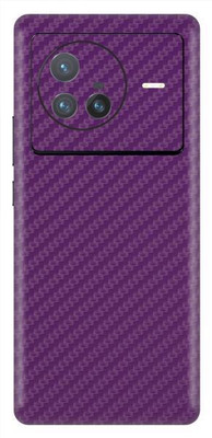 Vcare GadGets X80 5G Mobile Skin(Fiber Carbon Purple)