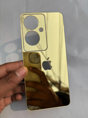 TWUAOP OPPO A79 5G MIRROR BACK PANNEL ACRYLIC SHEET Mobile Skin(Gold)