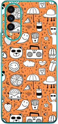 FCS Huawei nova 10z Printed Back skin Mobile Skin(Yellow Pattern)