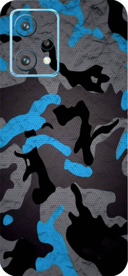 BUGGU Realme 9 Pro 5G Mobile Skin(Ultra Super Camouflage Military Blue Skin With High Matte Finish.)