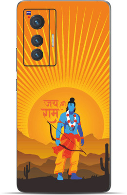 VYBE Vivo X70 Shree Ram Mobile Skin Mobile Skin(Selective Yellow39)