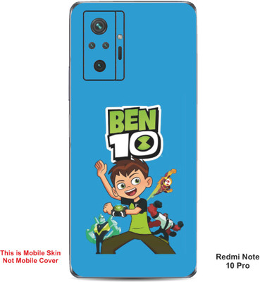 VYBE The Smart Choice Redmi Note 10 Pro Ben 10 Embossed Mobile Skin(Curious Blue A1)