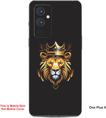 VYBE The Smart Choice One Plus 9 Lion Embossed Mobile Skin(Yellow & Black 25)