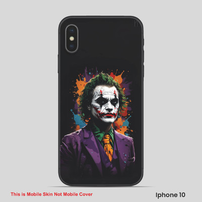 VYBE The Smart Choice iPhone 10 Horror Mobile Skin(Baltic Black, Multi 2)