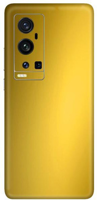 Vcare GadGets Vivo X60 Pro Plus Mobile Skin(Metallic Gold Shining)