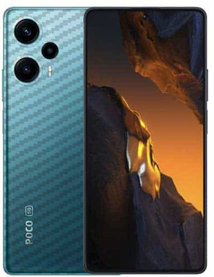 candeal mart Xiaomi Poco F5 5G Back skin sticker / Vinyl wrap / Protective film Mobile Skin(Transparent , 3D Carbon fiber)