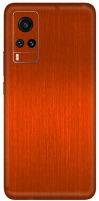 Vcare GadGets Vivo X60 Mobile Skin(Orange Brushed)