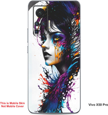 VYBE The Smart Choice Vivo X50 Pro Art Embossed Mobile Skin(Desert Storm 9)