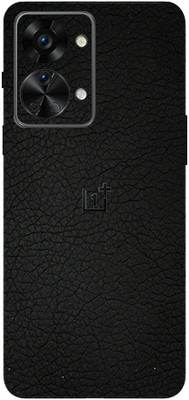 BugguSkin OnePlus Nord 2T 5G, oneplus nord 2t 5g Mobile Skin(Ultra Super Black Leather Skin With High Matte Finish.)