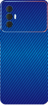 BUGGU Tecno Spark 8 Pro Mobile Skin(Ultra Super Blue Carbon Fibre Skin With High Matte Finish.)