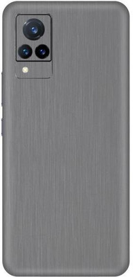 Vcare GadGets Brushed Silver vivo V21 5G Mobile Skin(Brushed Silver)