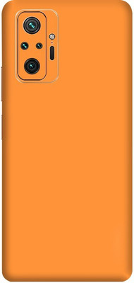 TJ CREATION Redmi Note 10 Pro Max, redmi note 10 pro max Mobile Skin(Ultra Super Orange Matte Skin With High Matte Finish.)