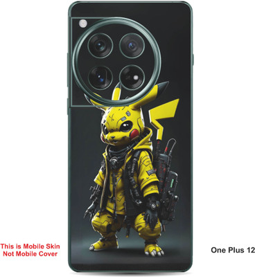 VYBE The Smart Choice One Plus 12 Pikachu Embossed Mobile Skin(Bird Yellow 28)