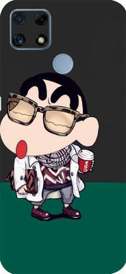 TJ CREATION Realme C25s Mobile Skin(Ultra Super Happy Shinchan Skin With High Matte Finish.)