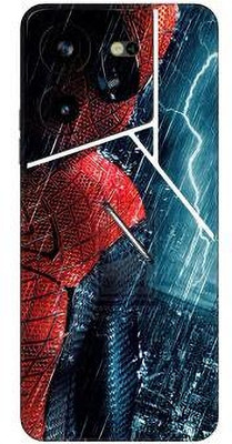 Vcare GadGets Pova 5 Pro (5G) Mobile Skin(Red & Blue)