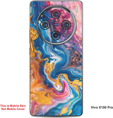 VYBE The Smart Choice Vivo X100 Pro Abstract Embossed Mobile Skin(Bashful Pink 19)