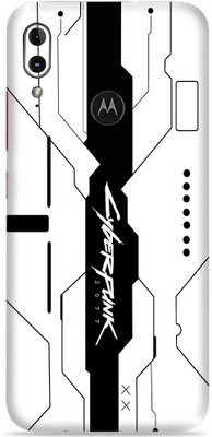 SkinoMania Moto E6 Plus Mobile Skin(Simple White Cyber)