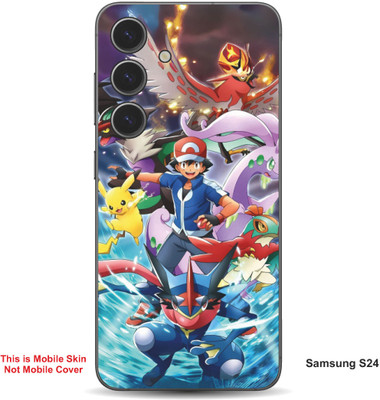 VYBE The Smart Choice Samsung S24 Pokemon Embossed Mobile Skin(MultiColour 14)