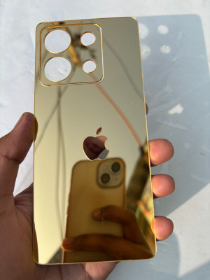 TWUAOP REDMI NOTE 13 PRO 5G ACRYLIC MIRROR BACK PANNEL Mobile Skin(Gold)