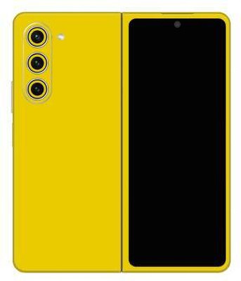 Vcare GadGets Samsung Galaxy Z Fold 5 5G Mobile Skin(Yellow)