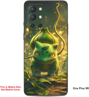 VYBE The Smart Choice One Plus 9R Bulbasaur Pokemon Embossed Mobile Skin(Medium Forest Green 21)