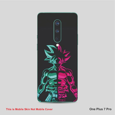 VYBE The Smart Choice One Plus 7 Pro Goku Mobile Skin Mobile Skin(Blue, Pink 8)