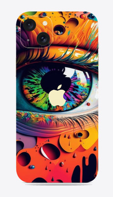 SkinoMania Apple i phone 15 Mobile Skin(Eye abstract Multicolor Mobile Skin)