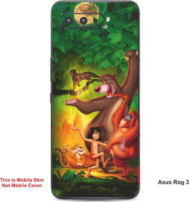 VYBE The Smart Choice Asus Rog 3 Jungle Book Embossed Mobile Skin(Green Pea A5)