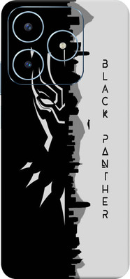 SkinoMania Realme Narzo N63 5G Mobile Skin(Black Panther Multicolor Mobile Skin)