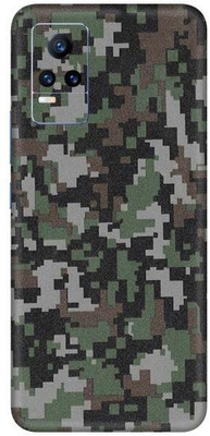 Vcare GadGets Vivo Y21e 5 G Mobile Skin(Military Design)