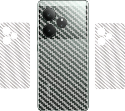 SHIVATRIX REALME GT 6 5G::, 3D CARBON FIBER BACK LAMINATION, (PACK OF 2) Mobile Skin(Transparent)
