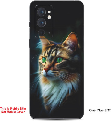 VYBE The Smart Choice One Plus 9RT Cat Embossed Mobile Skin(Light Slate Grey 28)